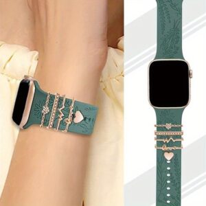 Sky Blue Silicone Smart Watch Strap